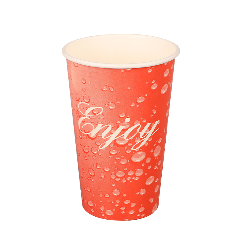 16oz পুনর্ব্যবহারযোগ্য কোল্ড ড্রিংকিং পেপার কাপ