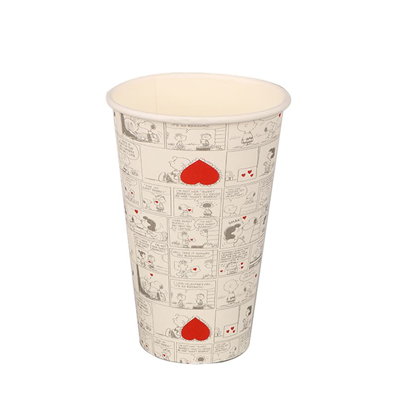 12oz কম্পোস্টেবল একক ওয়াল পেপার কাপ