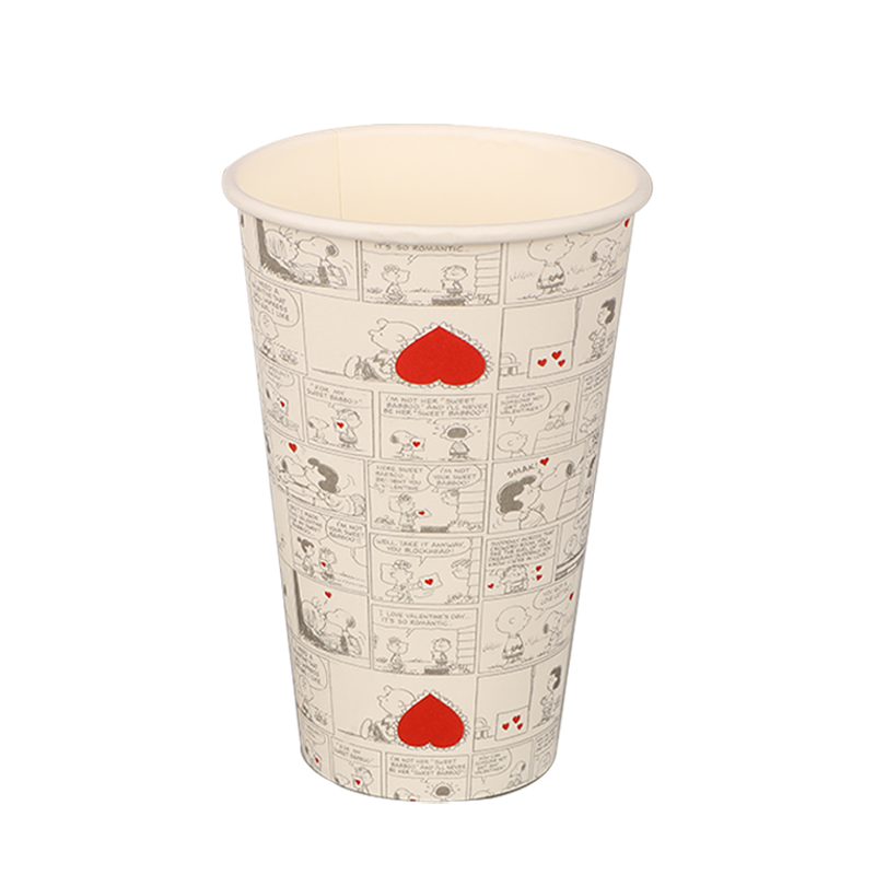16oz বায়ো-ডিগ্রেডেবল কফি পেপার কাপ