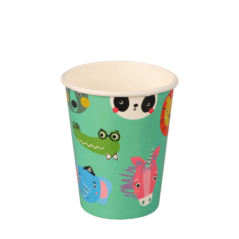 10oz পুনর্ব্যবহারযোগ্য কোল্ড কফি ড্রিংকিং পেপার কাপ